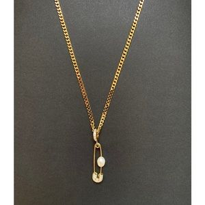 Safety Pin Necklace